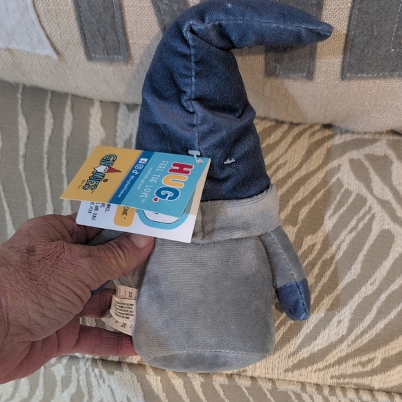 Shark Gnome Stuffed Toy - Blue and Gray - Picture 5 of 7